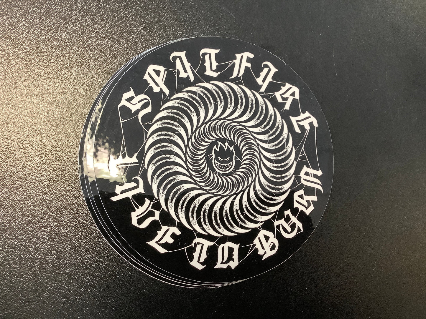 Spitfire Live to Burn circle sticker