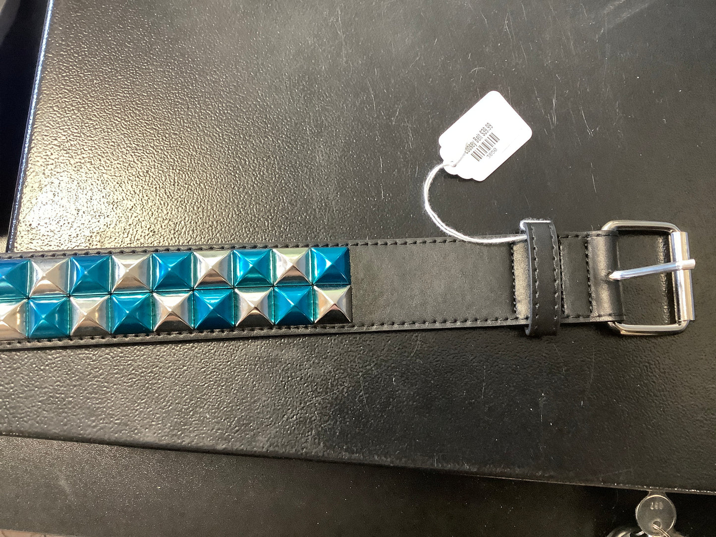 Loosey studded belt leather