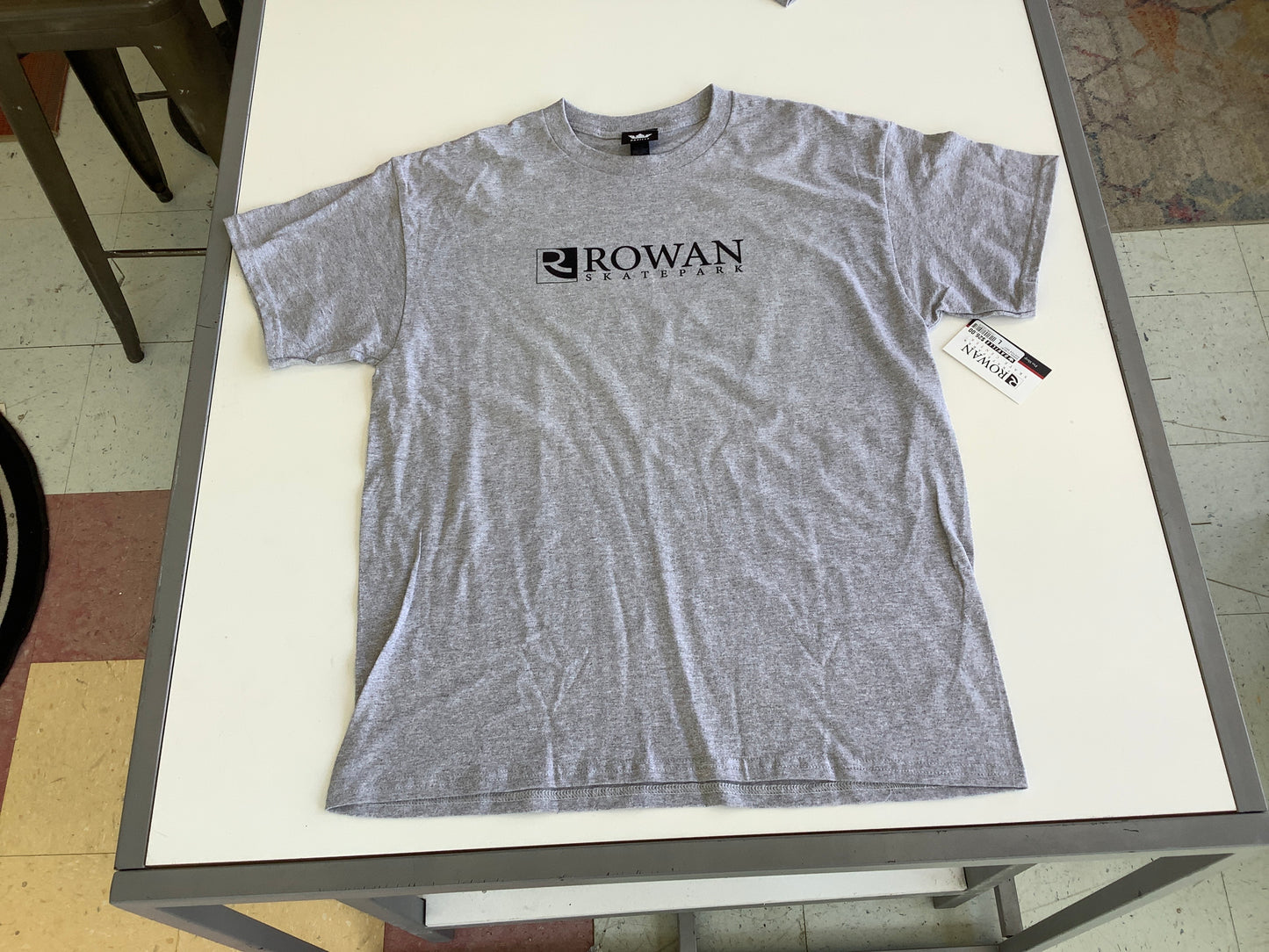 Rowan Skatepark logo T-shirt heather grey
