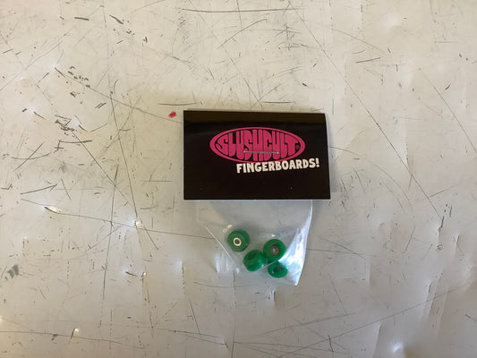 Slushcult fingerboard wheels green