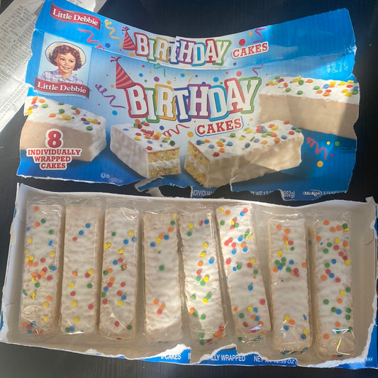 Little Debbie birthday cake