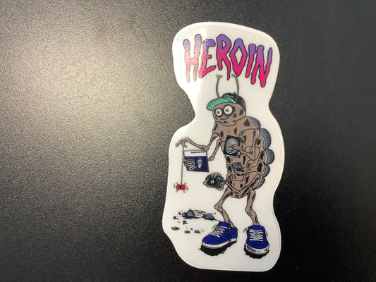 Heroin yo yo bug 6” sticker