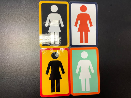 Girl skateboards OG logo sticker