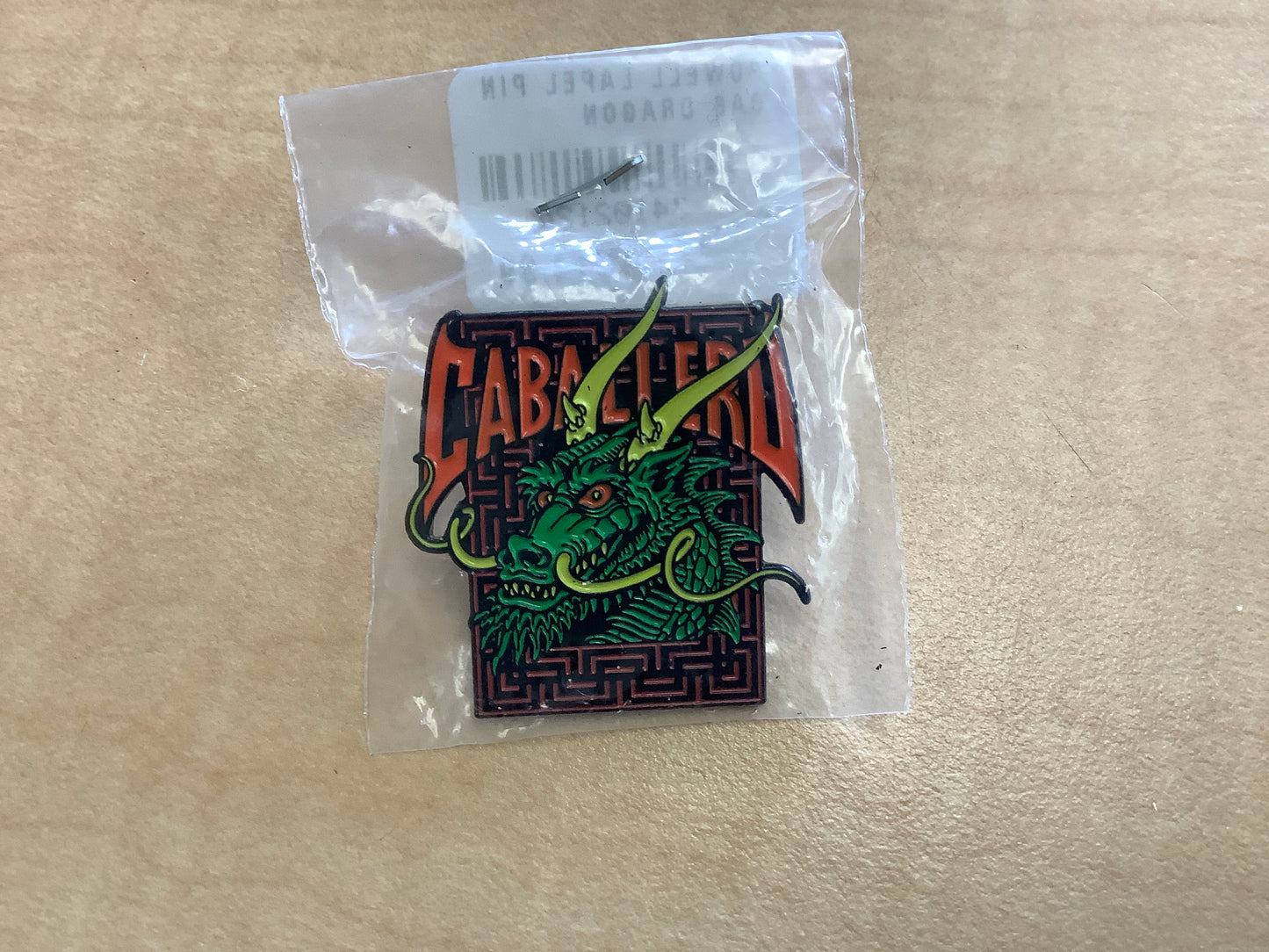 Powell Peralta lapel pin Caballero Dragon