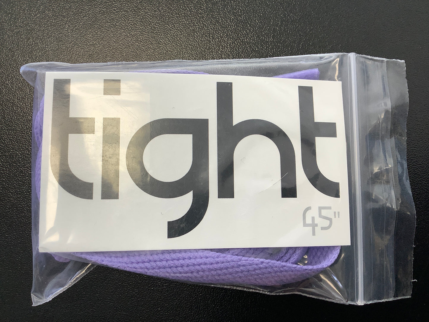 Tight 45” lavender flat shoelaces