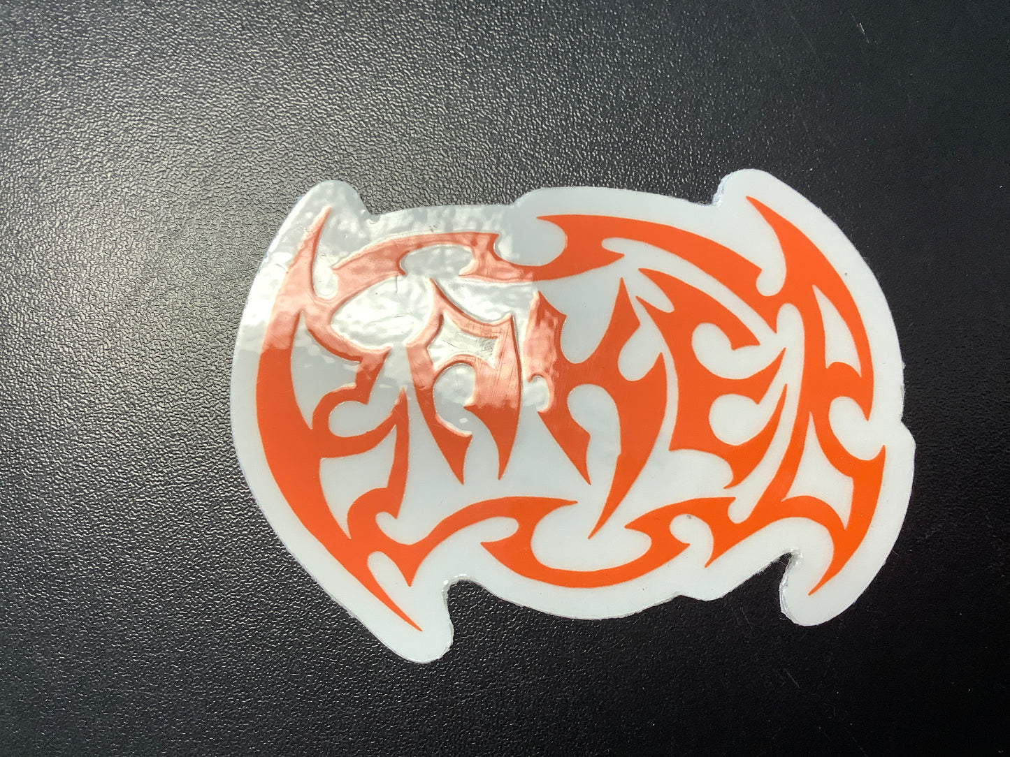 Baker skateboards sticker orange