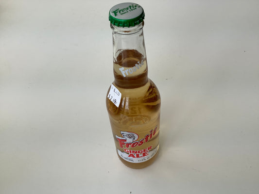 Frostie Ginger ALE ALL NATURAL glass bottle 11.2oz