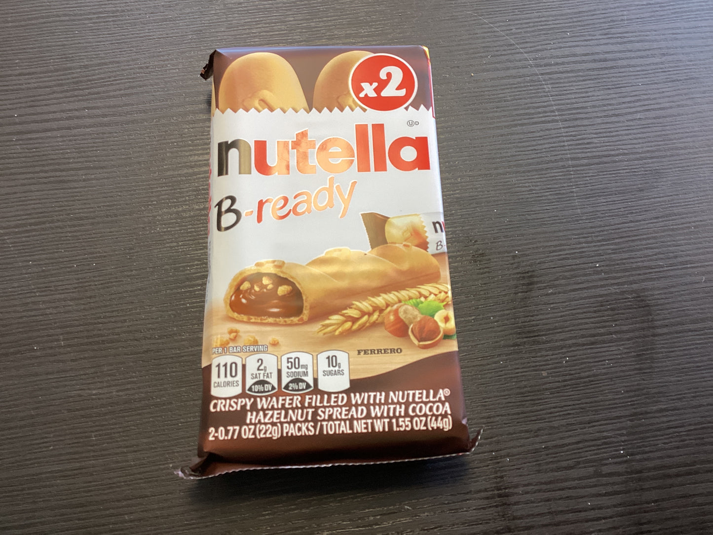 Nutella x 2 B Ready 1.54oz Crispy Wafers