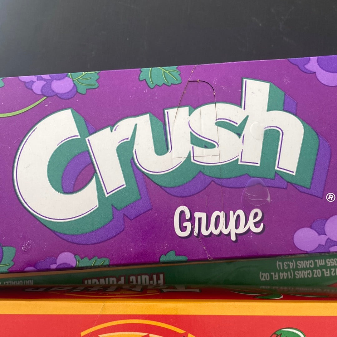 Crush Grape soda 12oz can