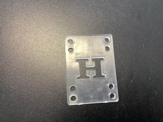 H block 1/8 risers clear