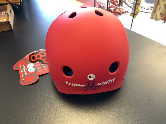 Triple eight helmet red XL