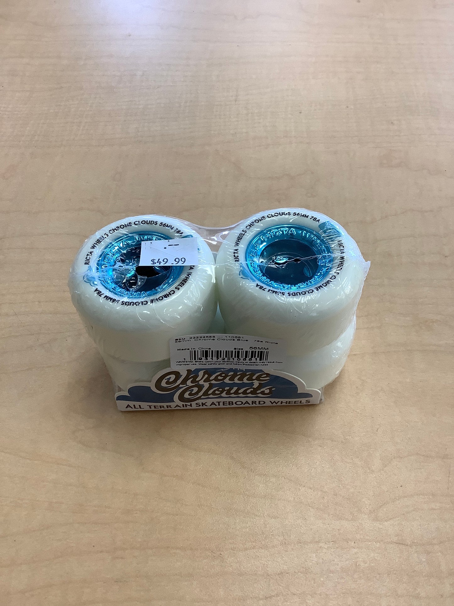 Ricta Wheels Chrome Clouds 56mm 78a
