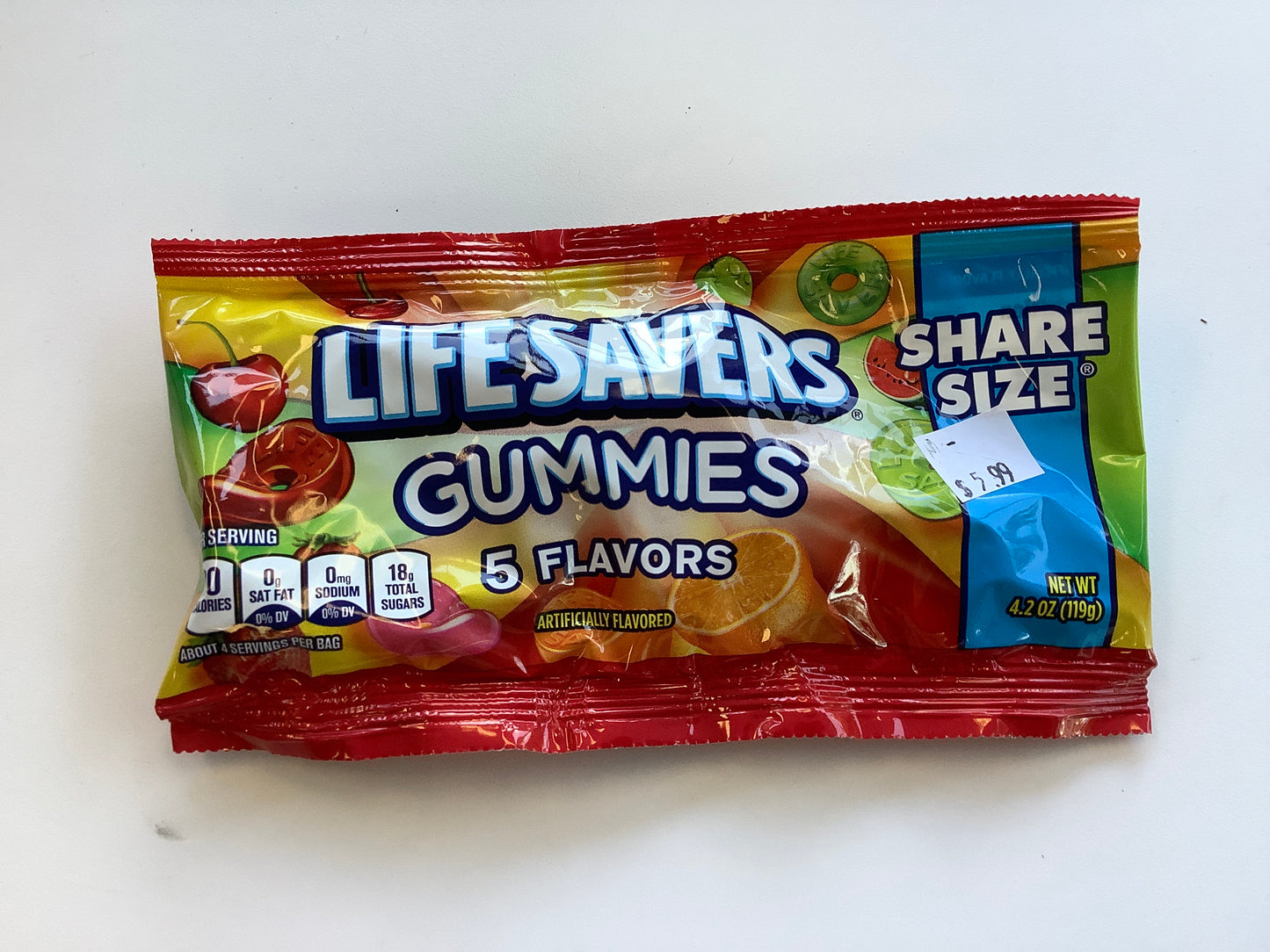 Life Savers GUMMIES 5 Flavors Share Size 4.2oz