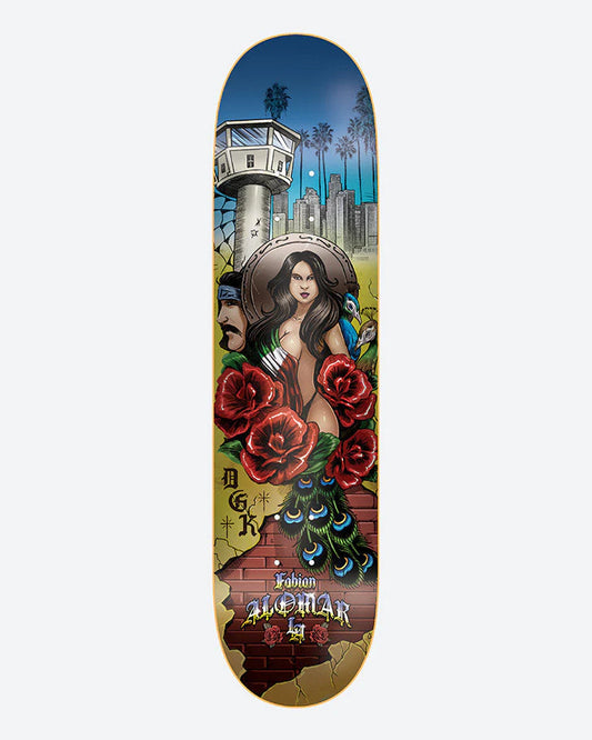 DGK PRO Skateboard Deck 8.25” Street Soldier Fabian Alomar