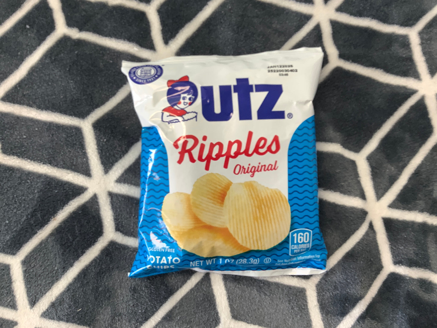 Utz ripple potato chips 1oz