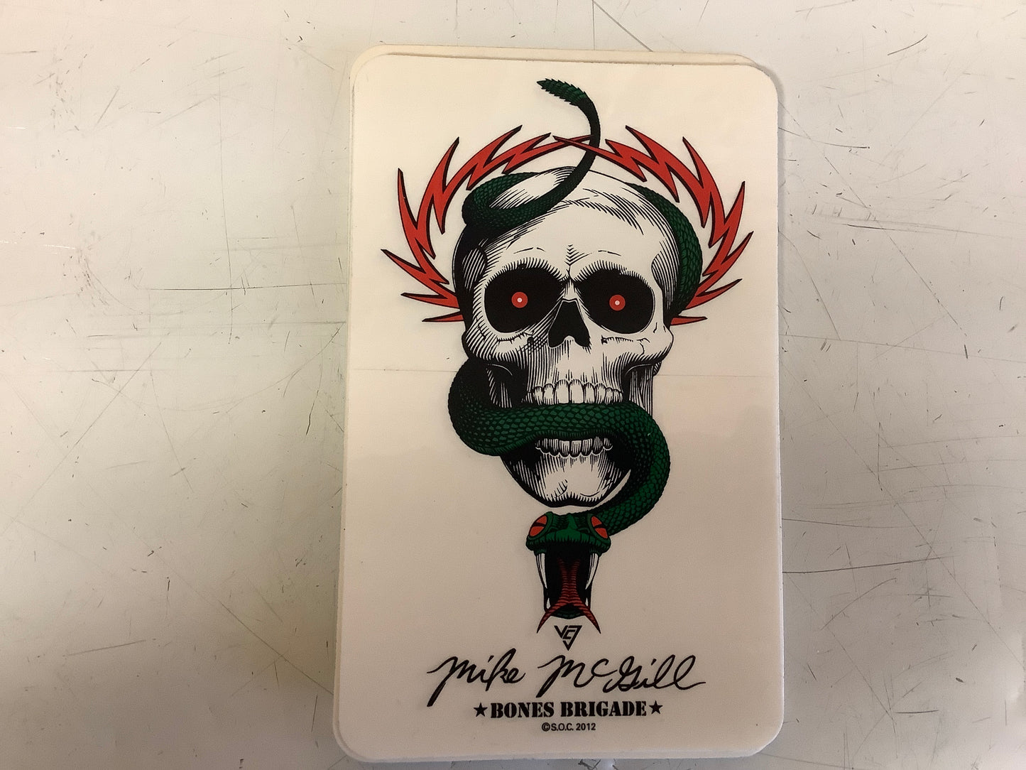 Bones sticker brigade Mike McGill