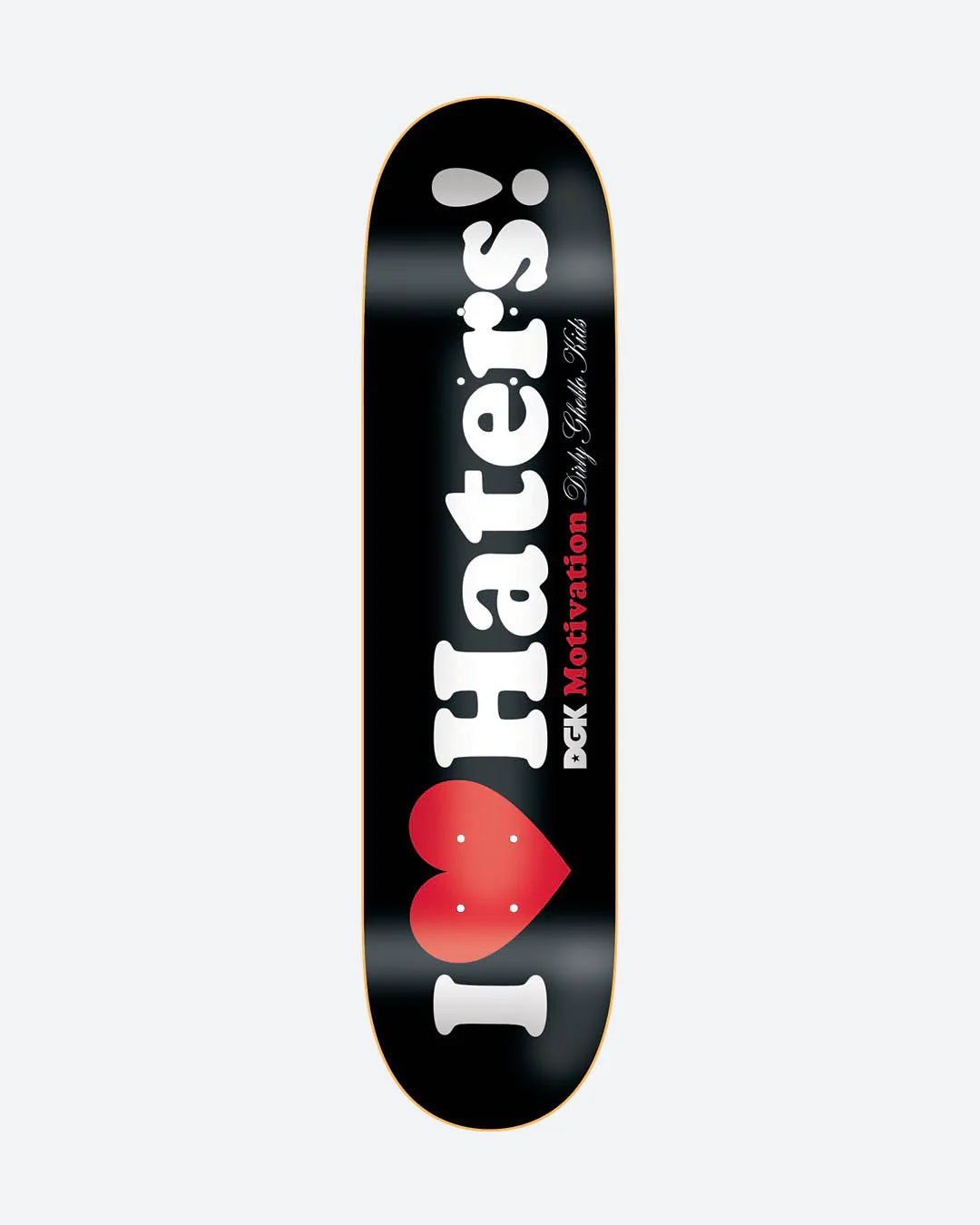 DGK Skateboard Deck 8.38” HATERS BLACK