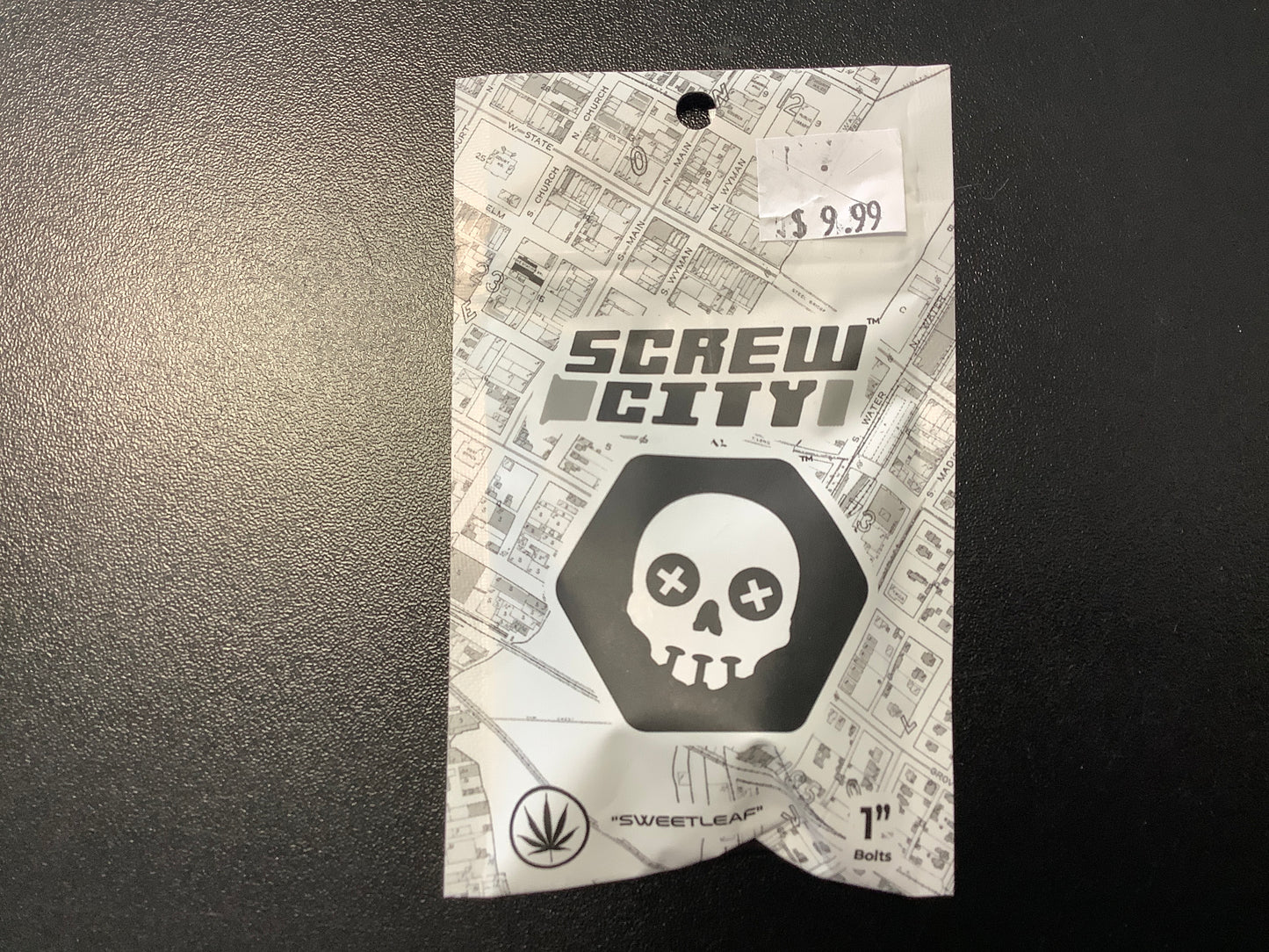 Screw city 1” mounting hardware skull head