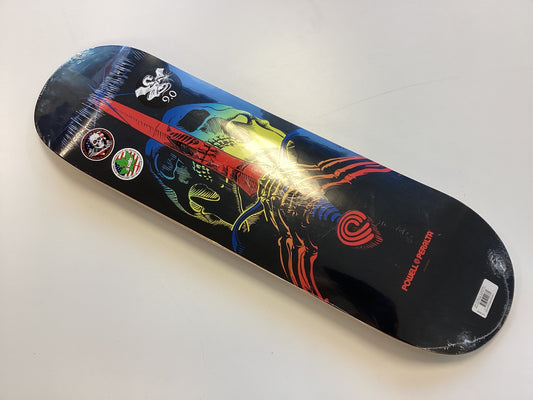 Powell Peralta 9.0 deck skull and sword yellow fade