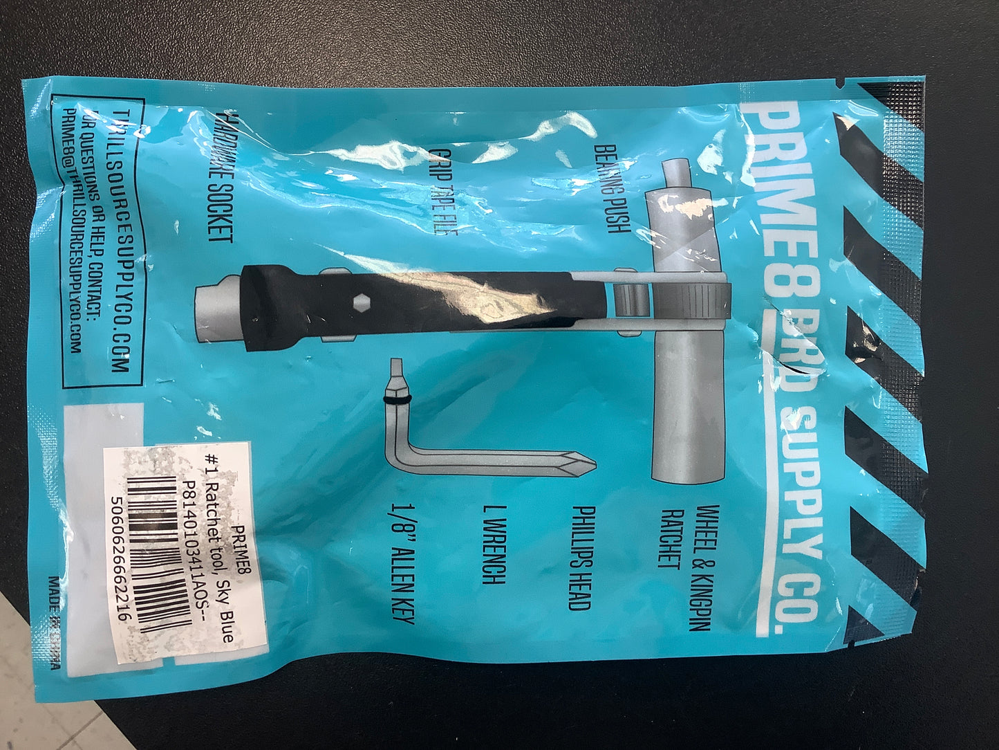 Prime 8 Ratchet skate tool sky blue