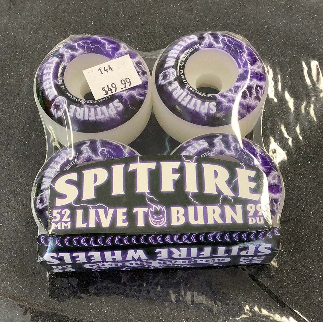 Spitfire Wheels 52mm 99d Live To Burn
