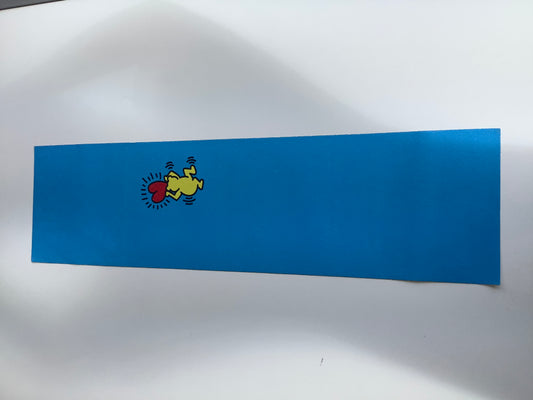 Blue Grizzly Grip With Yellow Bear And Heart