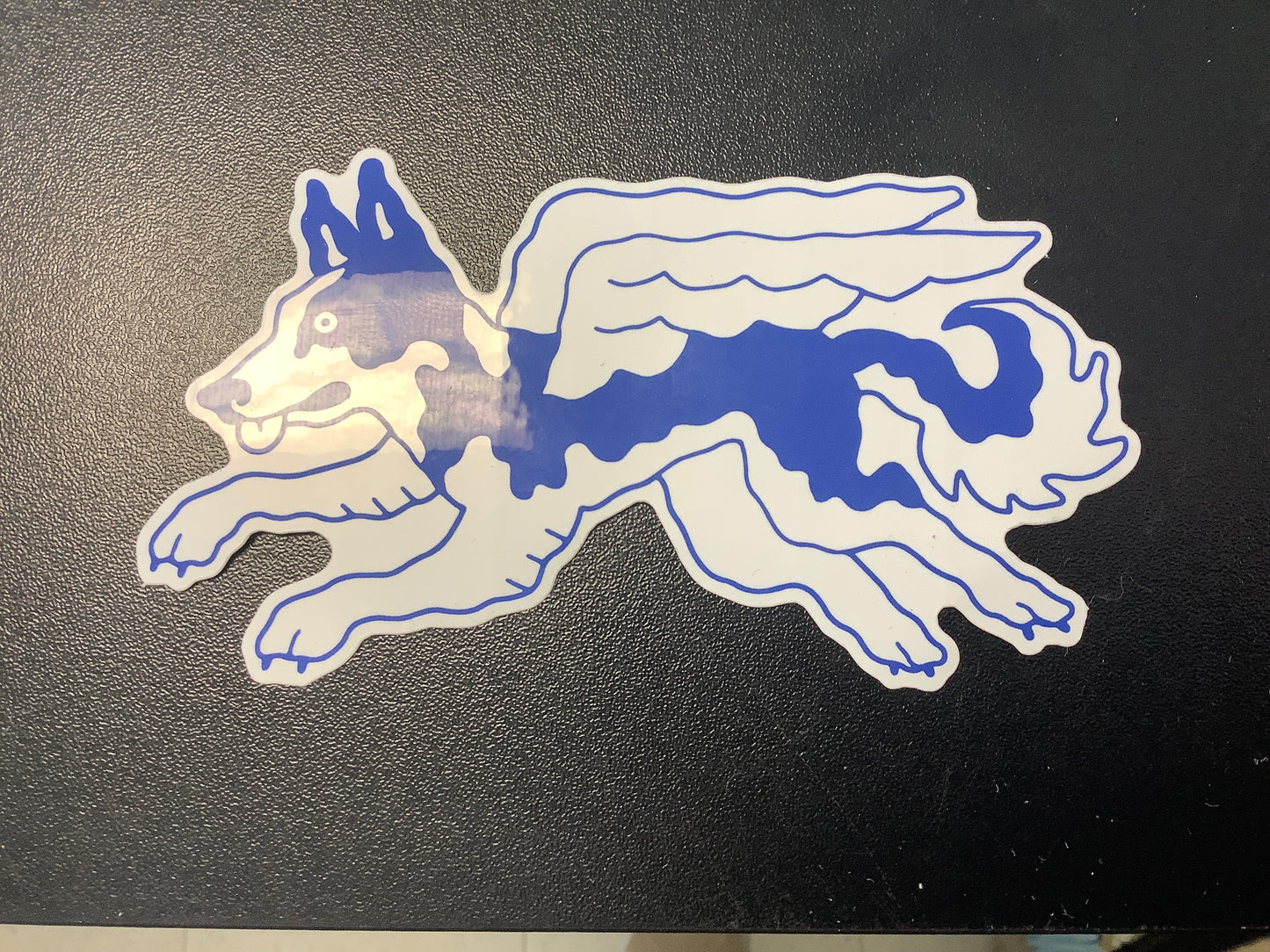 Olympia winged dog sticker