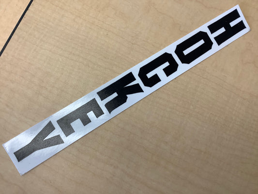 Hockey Sticker Black Text