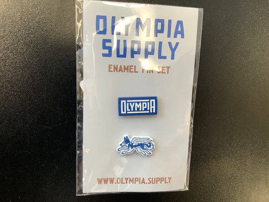 Olympia enamel pin set