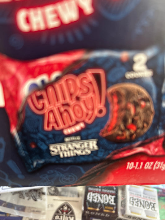 Nabisco Chips Ahoy 2 cookies Stranger Things 1.1oz