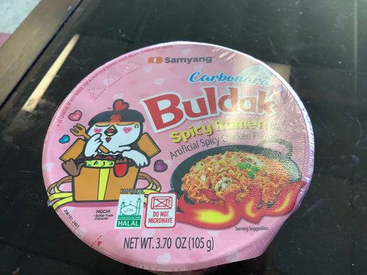 Samyang Carbonara Buldak Spicy Ramen 3.7oz