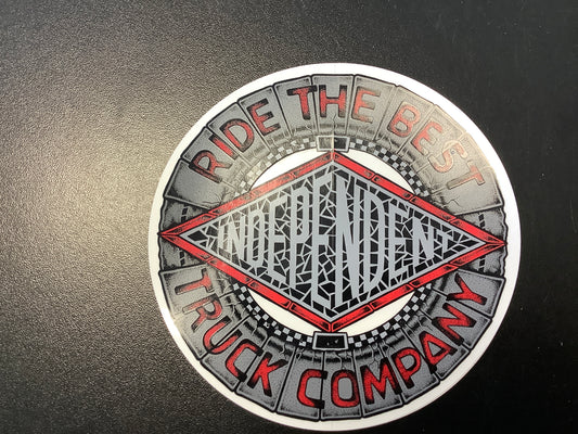 Independent Truck Company 5 inch round diamond sticker