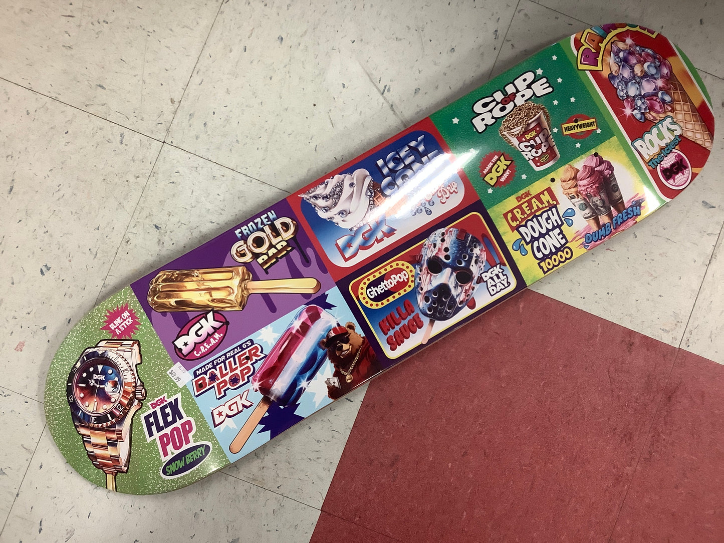 DGK ice cream truck bling menu deck 8.25