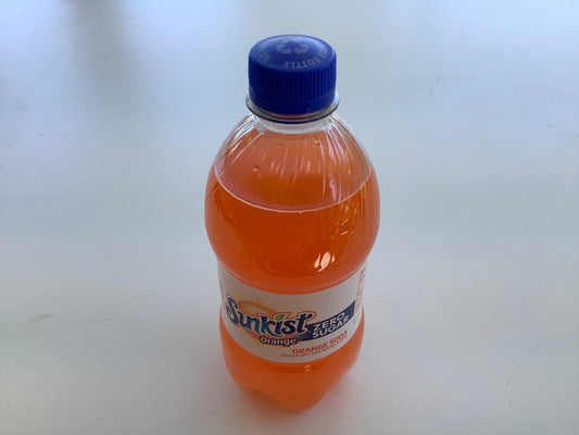 Sunkist ZERO SUGAR Orange Soda bottle 16oz