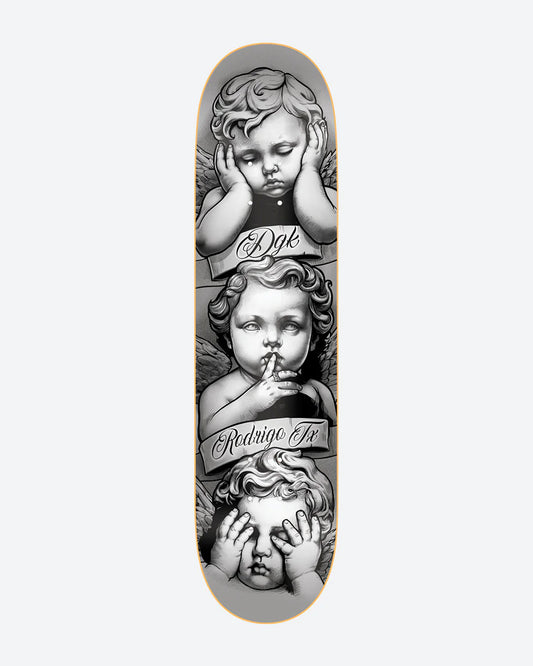 DGK PRO Skateboard Deck 8.25” Shhhh TX White