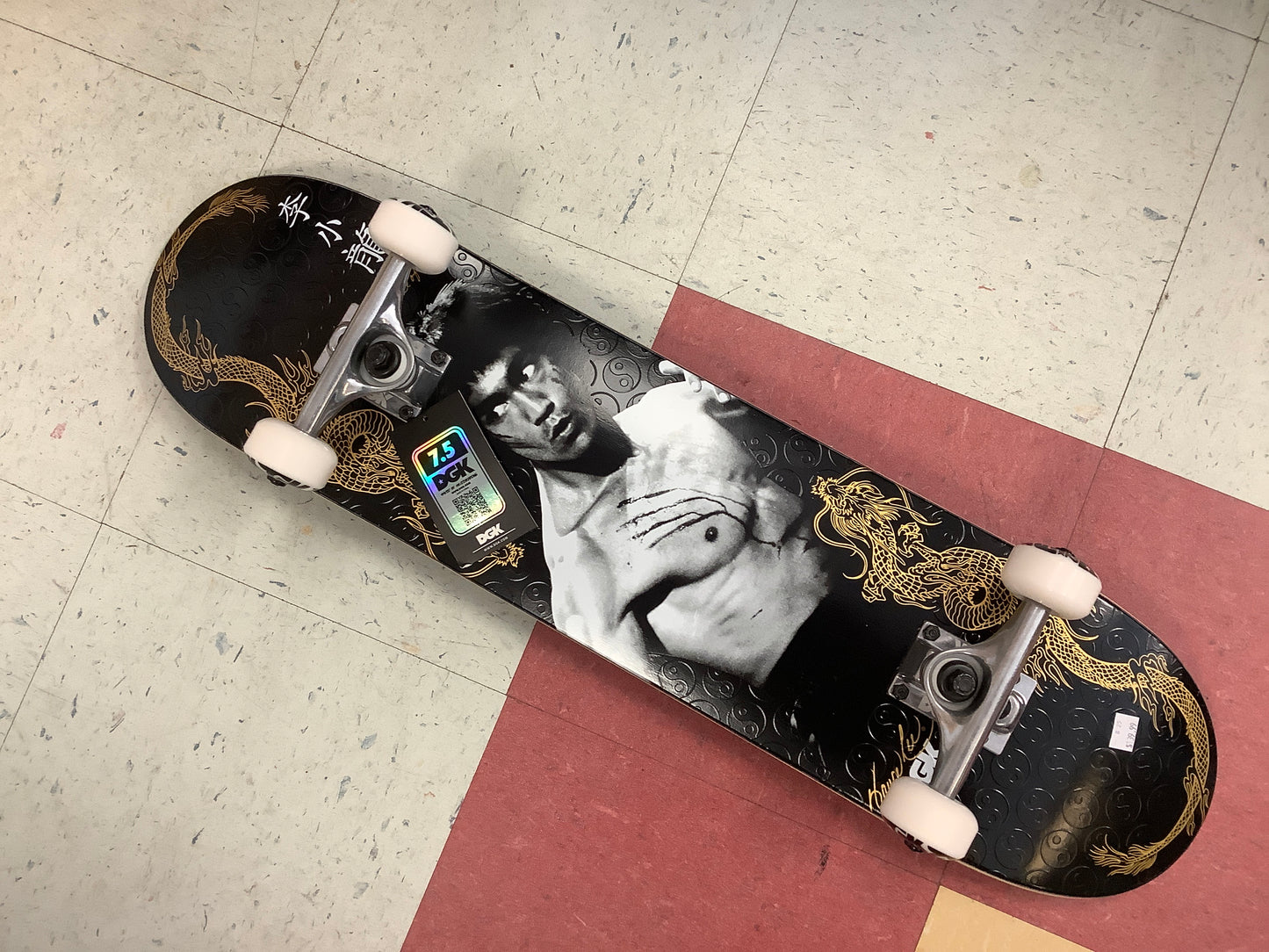 DGK X Bruce Lee balance complete skateboard embossed