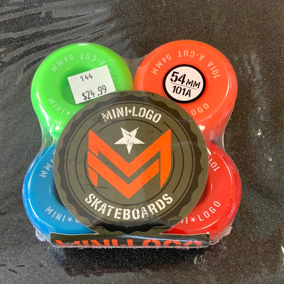 Mini Logo Wheels White 54mm 101a