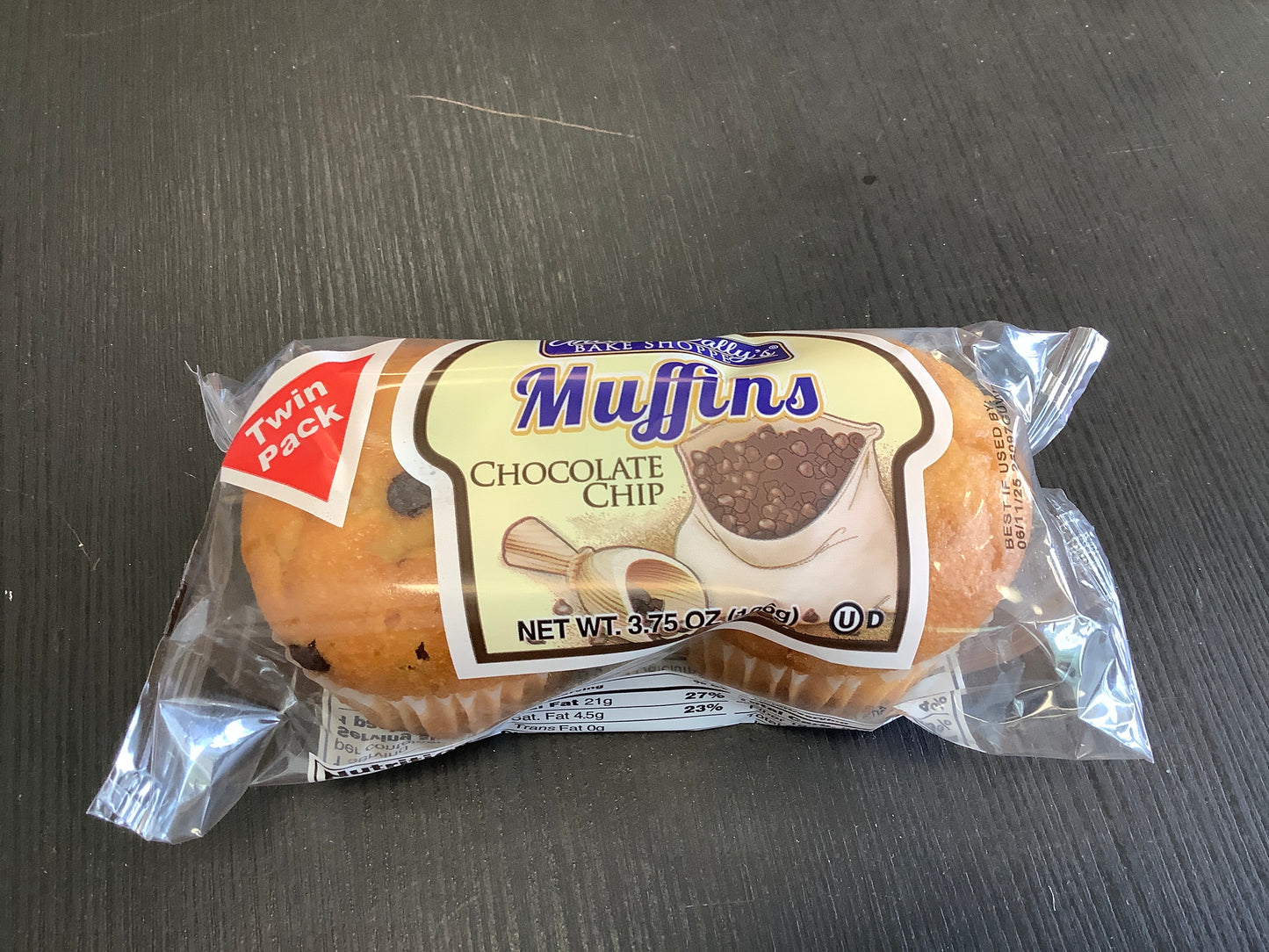 Uncle Wally’s muffins chocolate chip 3.75oz