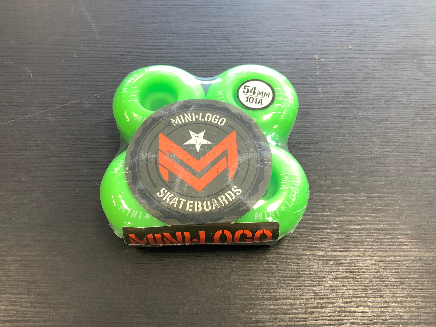 Mini Logo 54mm Wheels set C Cut 2 Green 101A
