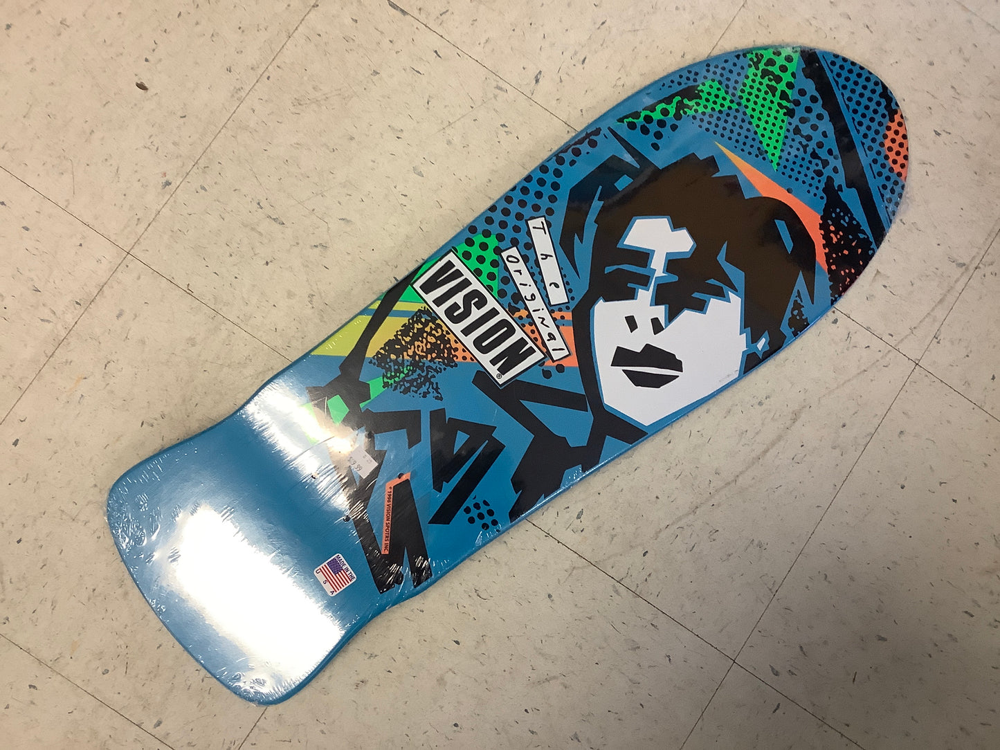 Vision the original blue skateboard deck