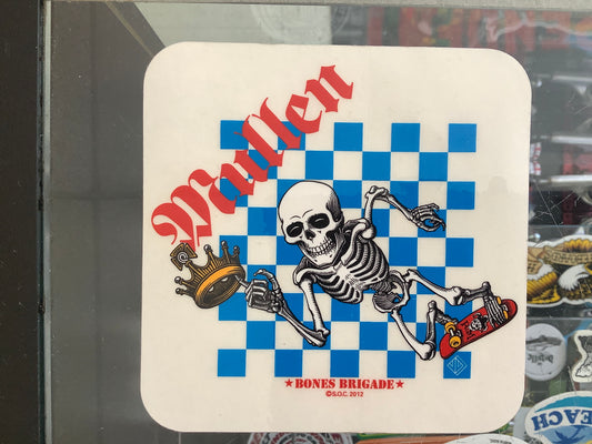 Mullen bones brigade 4 1/2 “ square sticker