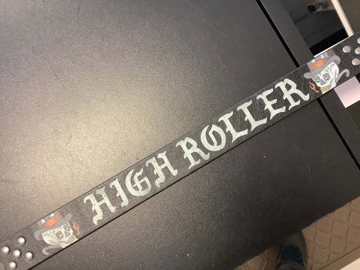DGK leather stakes belt
