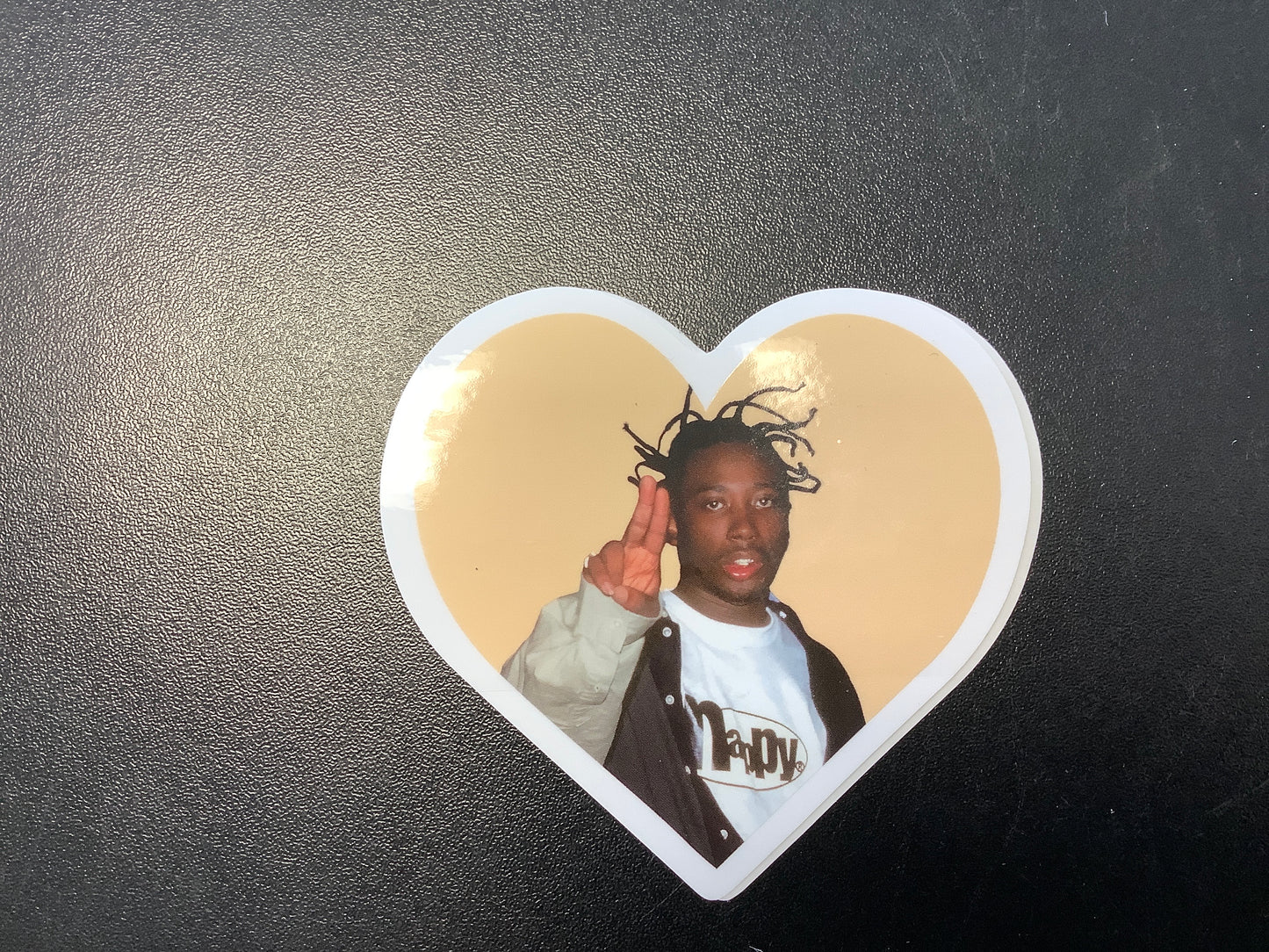 ODB yellow heart sticker