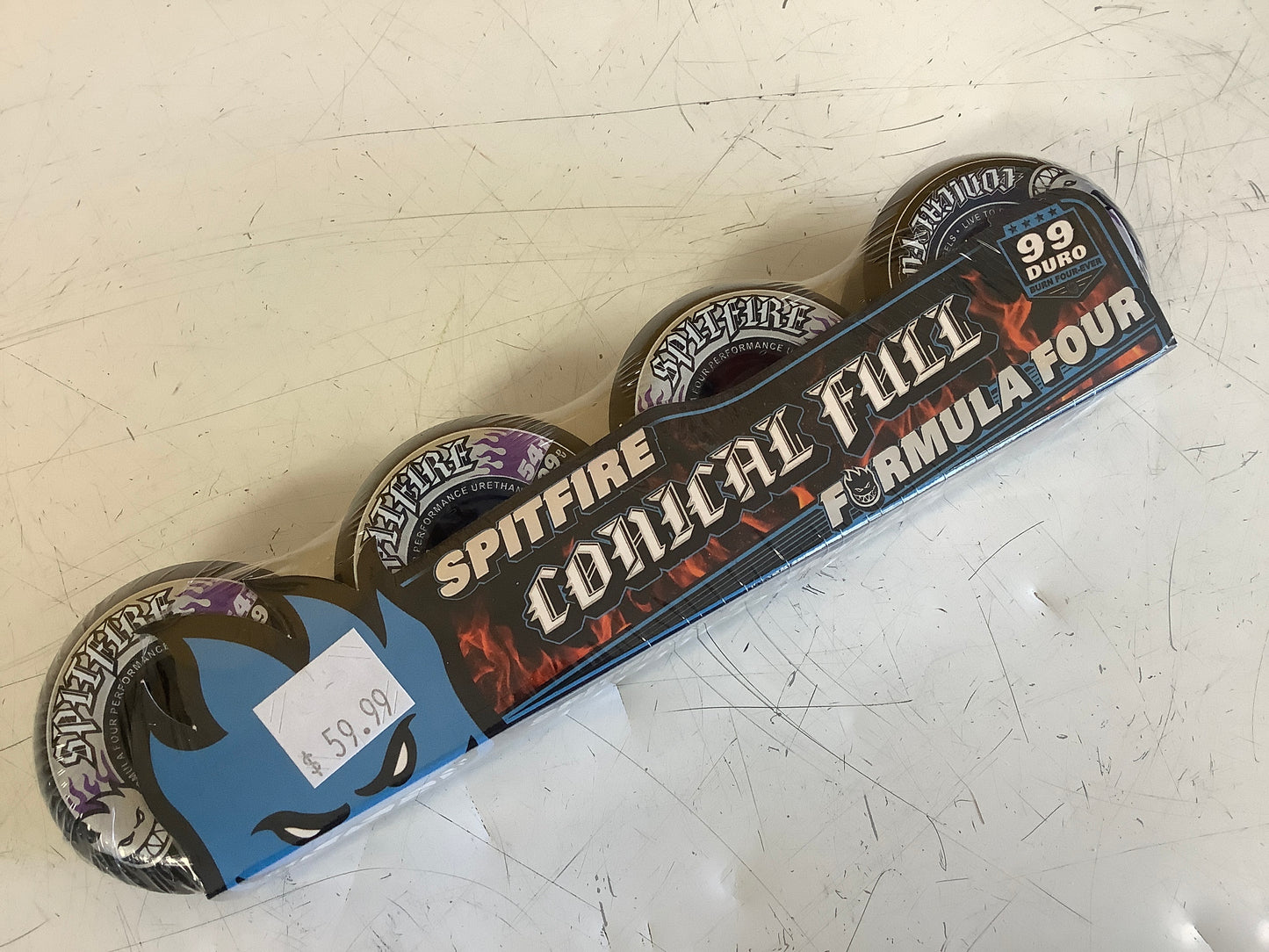 Spitfire Wheels F4 Conical Full Black 54 mm 99a Duro
