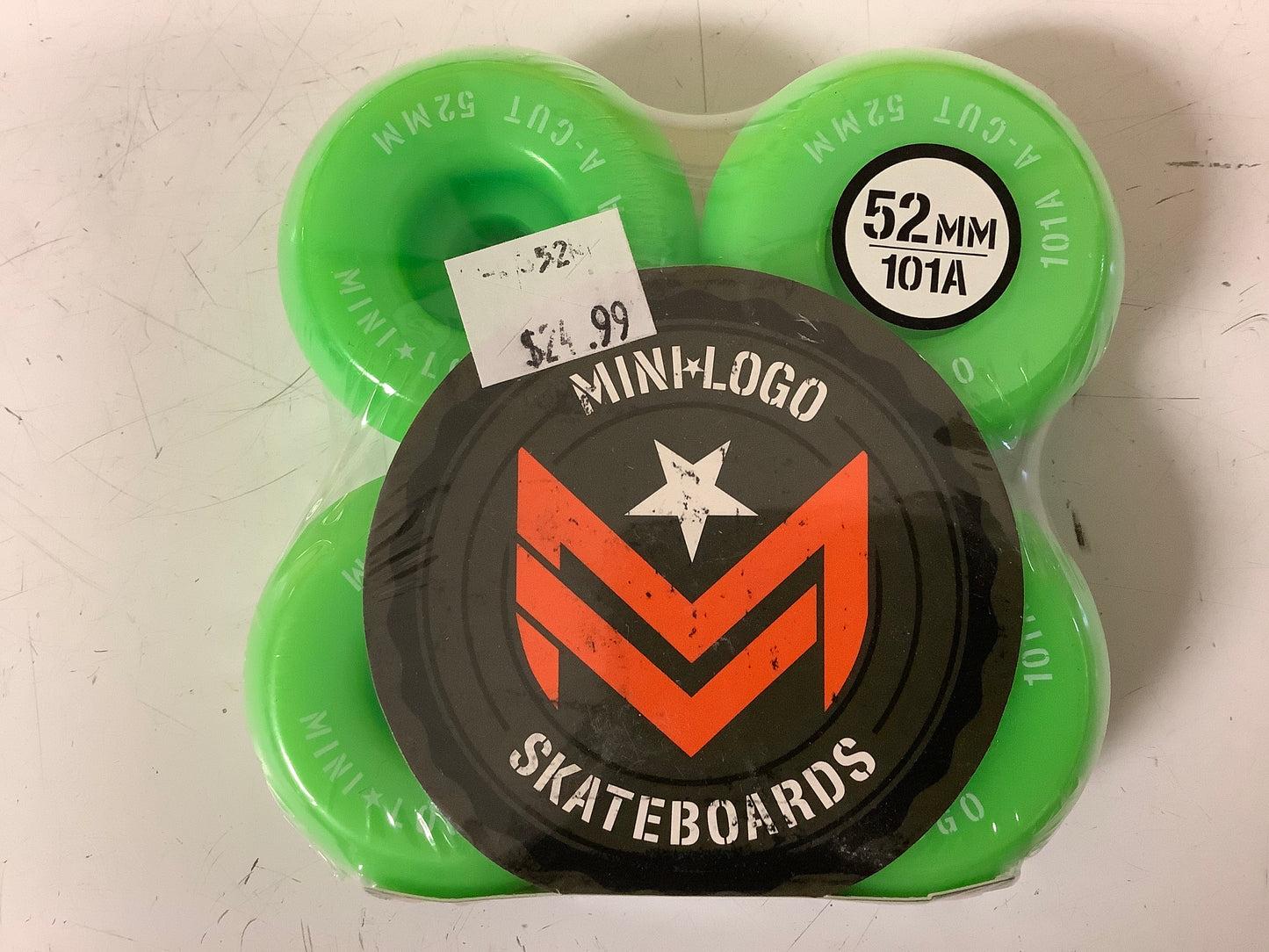 Mini logo wheels 52mm 101a du A-cut