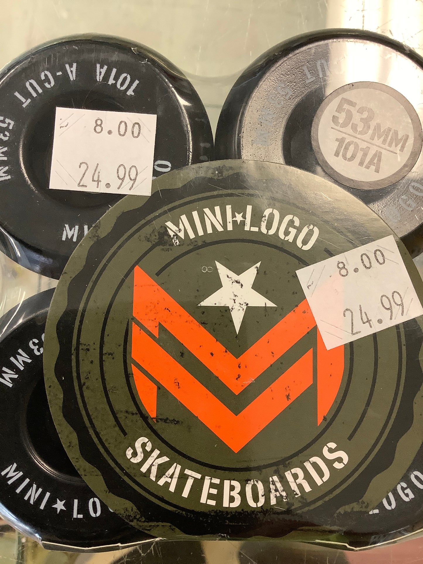 Mini Logo Wheels Black 53mm 101a