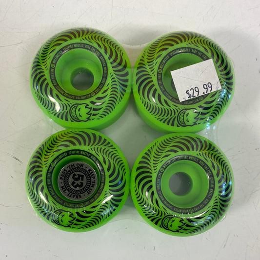 Spitfire Wheels Green 53mm