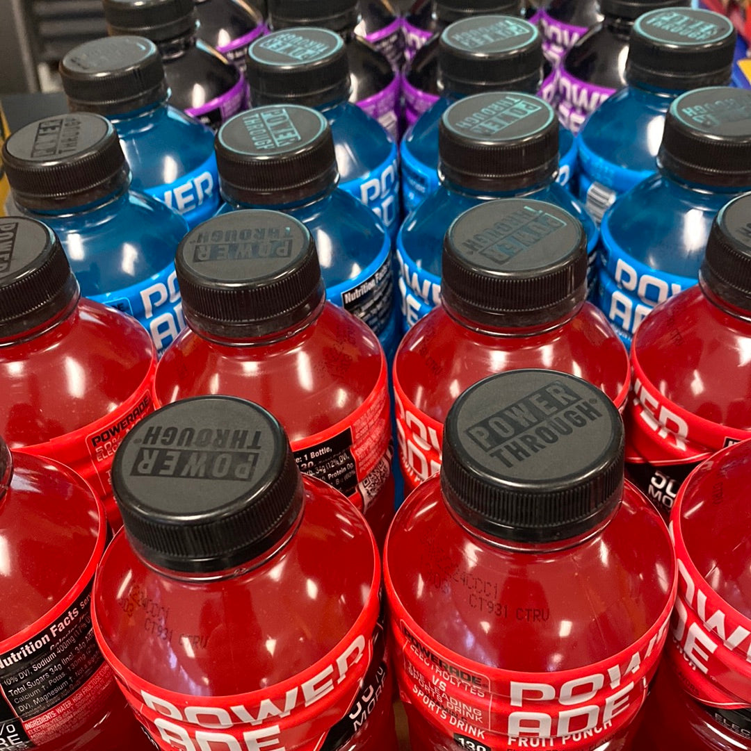 Powerade 20oz bottle (Assorted) – Rowan Skate Center