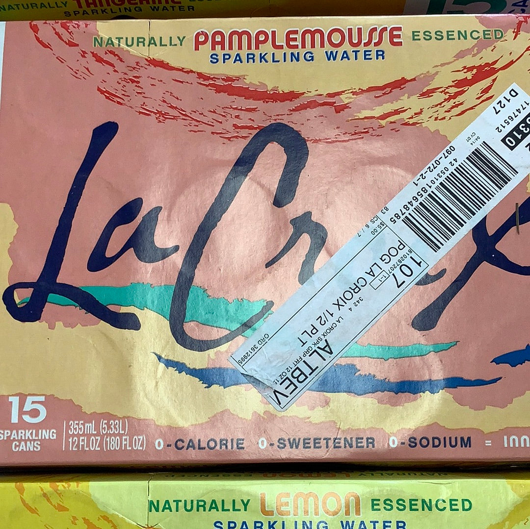 La Croix 12oz Can Water Pamplemousse