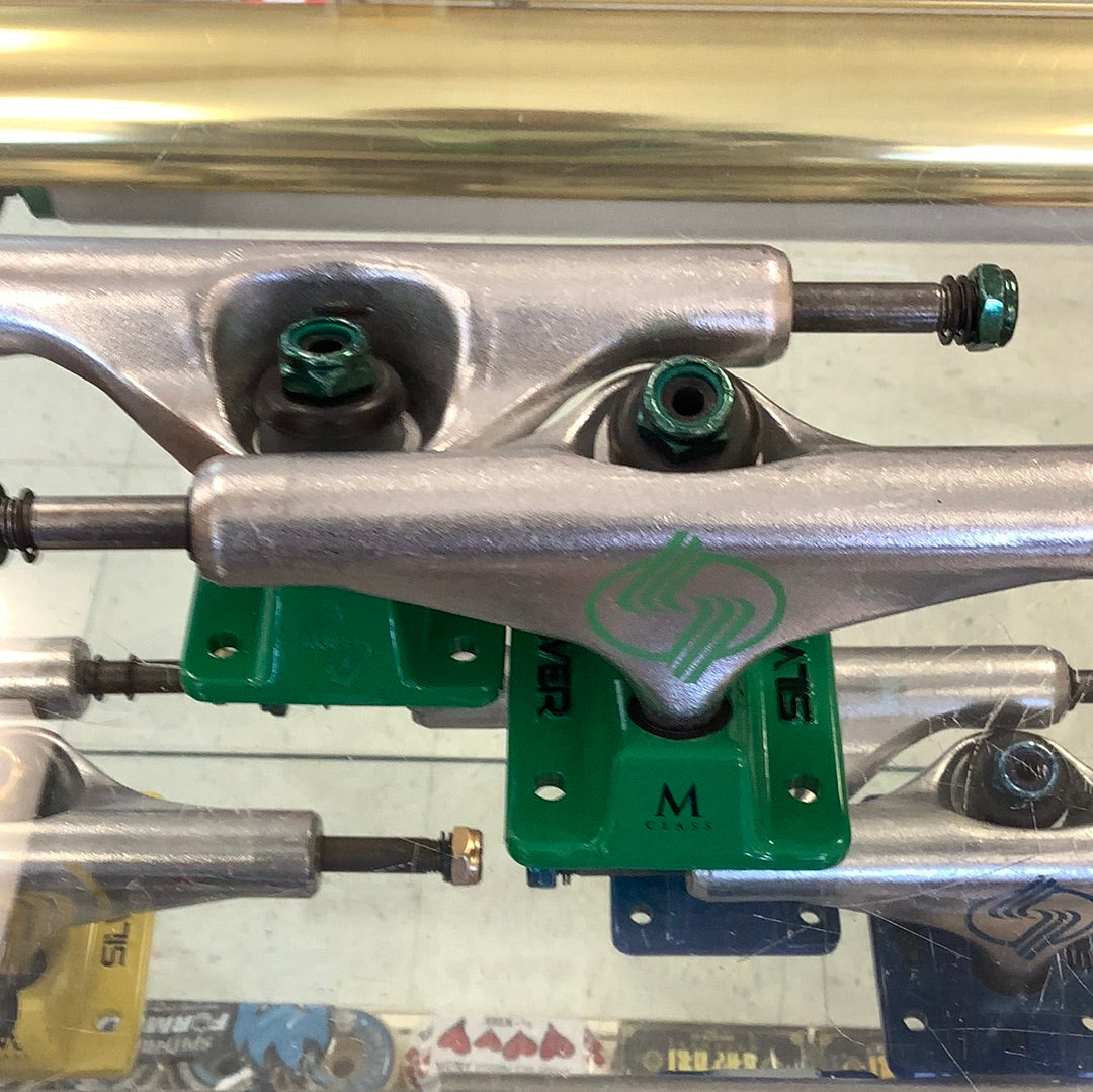 Silver Trucks Green Base 8.25